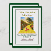 Aangepaste bruids Douche Uitnodiging (Voorkant / Achterkant)