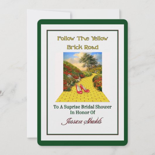 Aangepaste bruids Douche Uitnodiging (Voorkant)