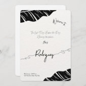 Aangepaste bruids Douche Uitnodiging – Elegant Scr (Voorkant / Achterkant)