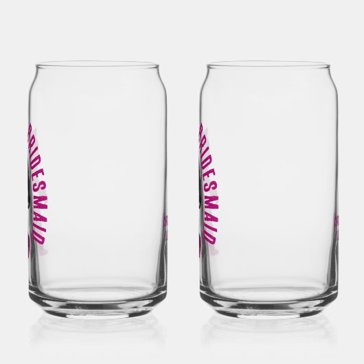 Aangepaste bruids partij gunst Chic Sassy Sasquatc Blikvorm Glas (Links)