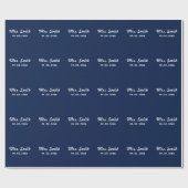 Aangepaste bruidsbruiloft cadeaupapier (Vlak)