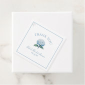 Aangepaste bruidsdouche Blauw Hydrangea Dank je we Bedankjes Labels (In situ)