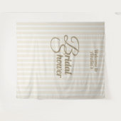 Aangepaste Bruidsdouche Spandoek - Elegante Decora Wandkleed (Voorkant (horizontaal))