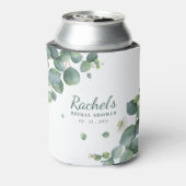 Aangepaste bruidsfeest decoratie met eucalyptusgro blikjeskoeler (Blikje Achterkant)