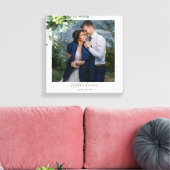 Aangepaste bruidsmeisje bruiloftsgeschenken groen canvas afdruk (Insitu (Woonkamer))