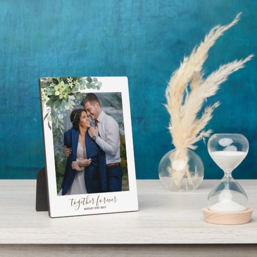 Aangepaste bruidsmeisje bruiloftsgeschenken groen fotoplaat (Zijkant)