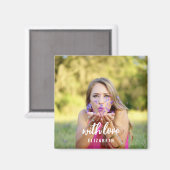 Aangepaste Bruidsmeisje Feest Foto Eenvoudige Mode Magneet (Voorkant / Achterkant)