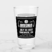 Aangepaste bruidsmeisjes glas (Voorkant)