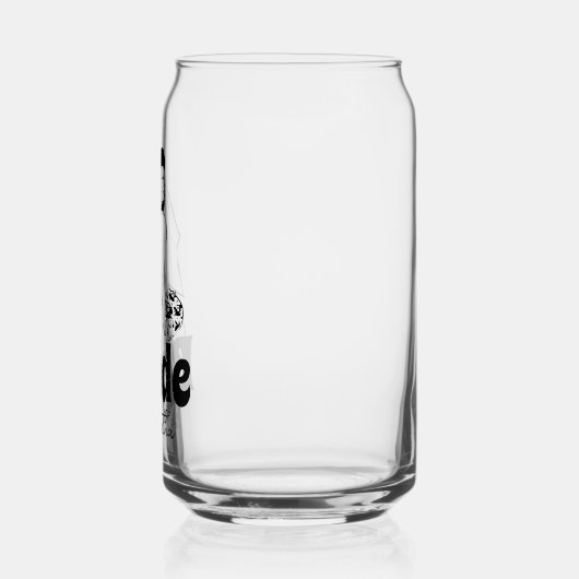 Aangepaste bruidsnaam blikvorm glas (Links)