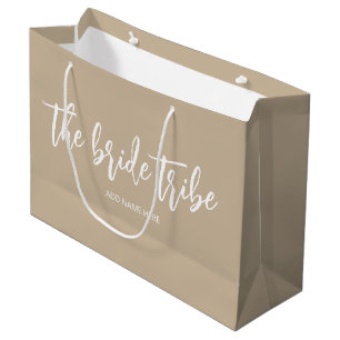 Aangepaste Bruidsstam Champagne Beige Trouwfeest Groot Cadeauzakje
