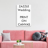 Aangepaste bruiloft 11 x 16,5" Canvas Print Muur K (Insitu (Woonkamer))