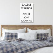 Aangepaste bruiloft 11 x 16,5" Canvas Print Muur K (Insitu (Slaapkamer))