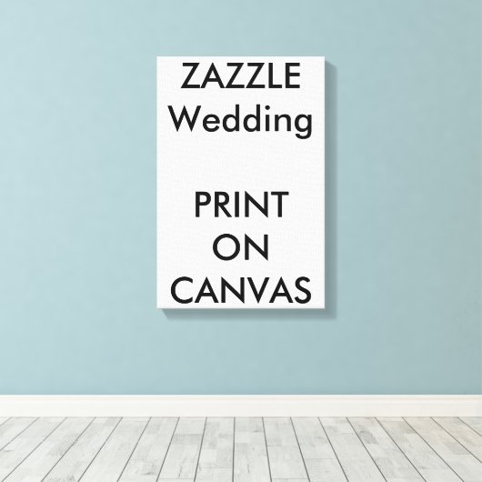 Aangepaste bruiloft 11 x 16,5" Canvas Print Muur K (Insitu (Houten vloer))