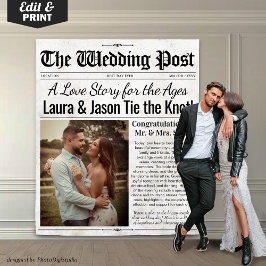 Aangepaste bruiloft achtergrond foto bruiloft kran wandkleed