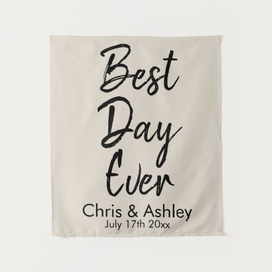 Aangepaste bruiloft achtergrond voor ceremonie Bes Wandkleed (Voorkant)