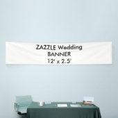 Aangepaste bruiloft banner 12 ' x 2,5 ' (Beurs)
