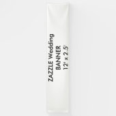 Aangepaste bruiloft banner 12 ' x 2,5 ' (Verticaal)
