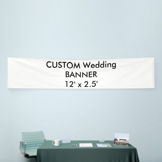 Aangepaste bruiloft banner 12 ' x 2,5 ' (Beurs)