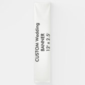 Aangepaste bruiloft banner 12 ' x 2,5 ' (Verticaal)