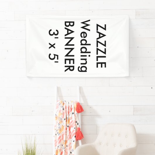 Aangepaste bruiloft banner 3' x 5' (Insitu)