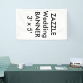 Aangepaste bruiloft banner 3' x 5' (Beurs)