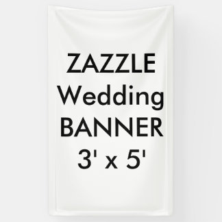 Aangepaste bruiloft banner 3' x 5'