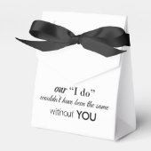 Aangepaste bruiloft bedankdoosjes (Voorkant Zijde)