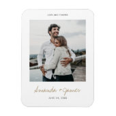 Aangepaste bruiloft Bedankt Foto Magnet Magneet (Verticaal)