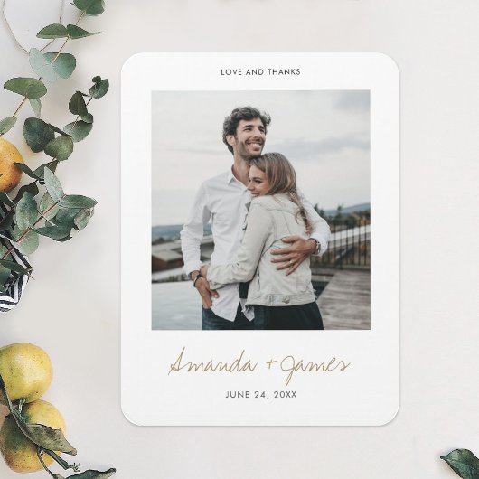 Aangepaste bruiloft Bedankt Foto Magnet Magneet