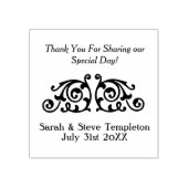 Aangepaste bruiloft Bedankt Rubberstempel (Afrduk)