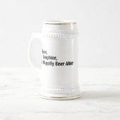 Aangepaste bruiloft Beste man Beer Stein Bierpul (Voorkant links)