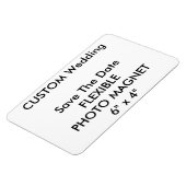 Aangepaste bruiloft Bewaar de datum Foto Koelkast Magneet (Linkerzijde)