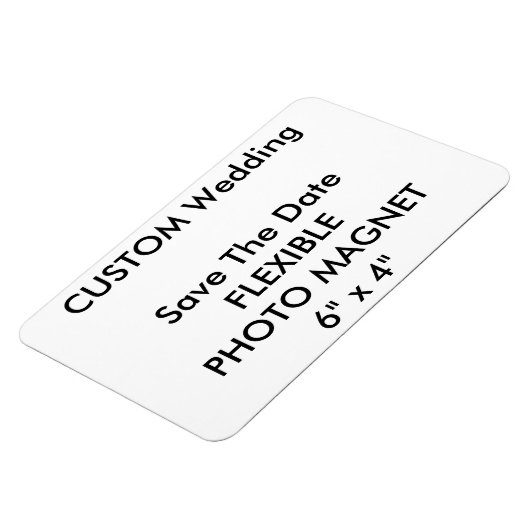 Aangepaste bruiloft Bewaar de datum Foto Koelkast Magneet (Linkerzijde)
