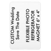 Aangepaste bruiloft Bewaar de datum Foto Koelkast  Magneet (Verticaal)
