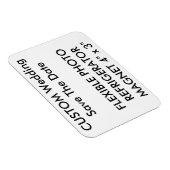 Aangepaste bruiloft Bewaar de datum Foto Koelkast Magneet (Rechterzijde)