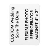 Aangepaste bruiloft Bewaar de datum Foto Koelkast Magneet (Verticaal)