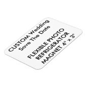 Aangepaste bruiloft Bewaar de datum Foto Koelkast Magneet (Linkerzijde)