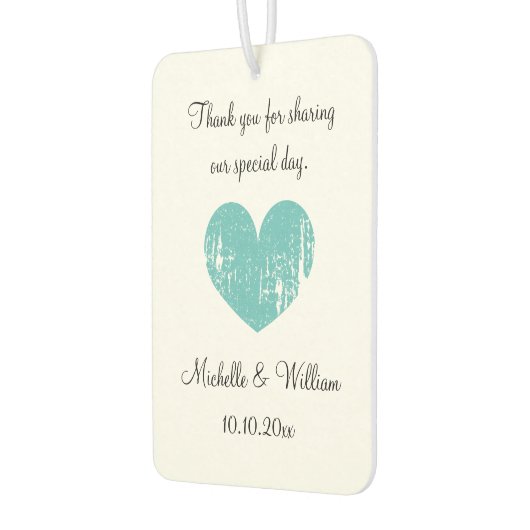 Aangepaste bruiloft dank u voor auto luchtverfriss luchtverfrisser (Links)