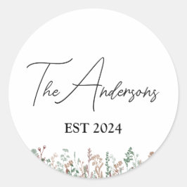 Aangepaste bruiloft envelop afdichtingen ronde sticker