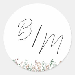 Aangepaste bruiloft envelop afdichtingen ronde sticker