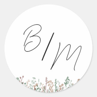 Aangepaste bruiloft envelop afdichtingen ronde sticker