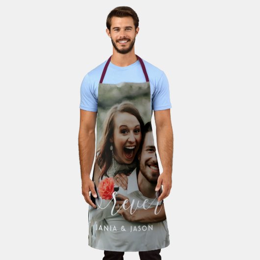 Aangepaste bruiloft foto Apron Schort (Gedragen)