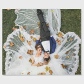 Aangepaste bruiloft foto cadeaupapier (Vlak)