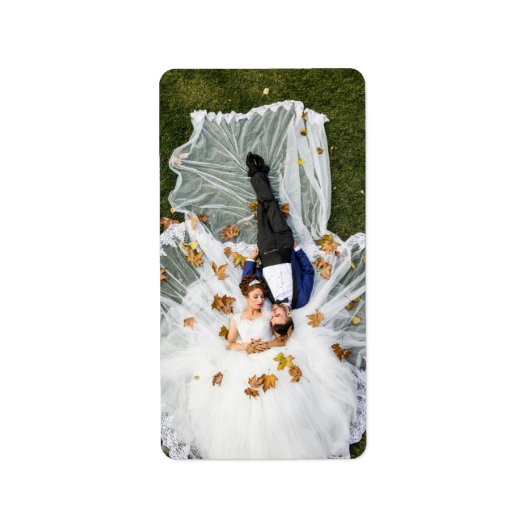 Aangepaste bruiloft foto etiket (Voorkant)