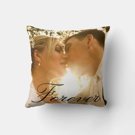 Aangepaste bruiloft foto Keepomwille Kussen (Achterkant)