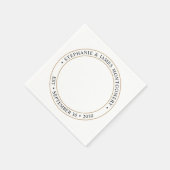 Aangepaste bruiloft foto servet (Hoek)