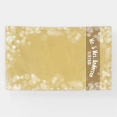 Aangepaste bruiloft fotocabine achtergrond Mr. & M Spandoek (Horizontaal)