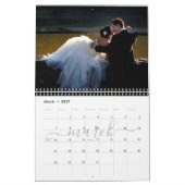 Aangepaste bruiloft-fotokalender kalender (Mar 2027)
