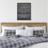 Aangepaste bruiloft geloften op Canvas (Insitu (Slaapkamer))