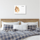 Aangepaste bruiloft geloften Vernieuwing Gift met  Canvas Afdruk (Insitu (Slaapkamer))